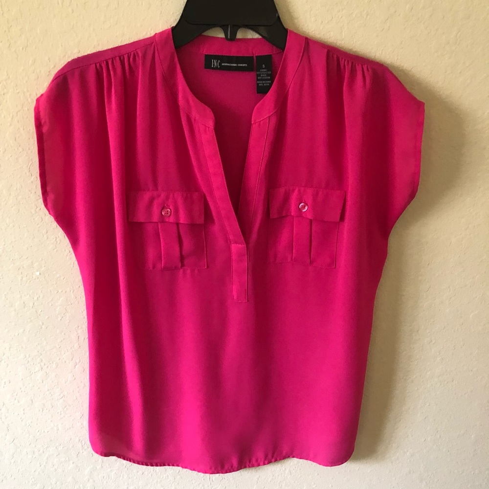 INC hot pink blouse size Small